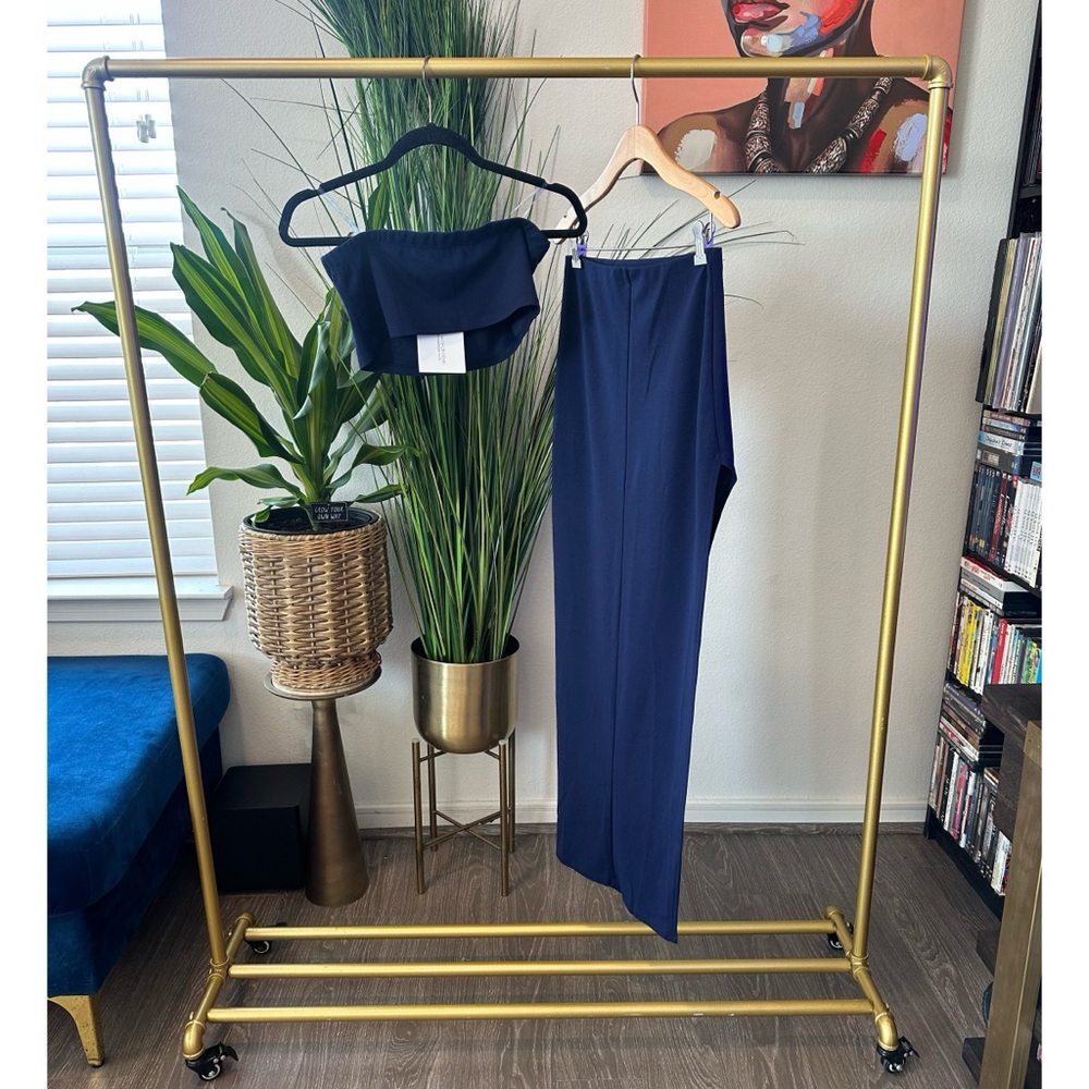 Naked Wardrobe On the Slit Set in Navy Blue - Size Large - Picture 6 of 13